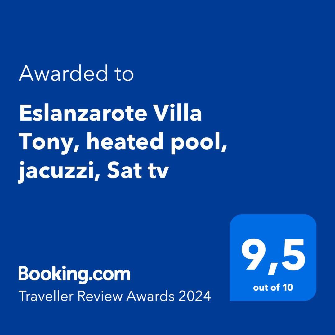 Eslanzarote Villa Tony, heated pool, jacuzzi La Costa Exterior foto